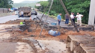 DNIT dá início às obras de reparo do trecho da BR-277 que sofreu com afundamento de pista