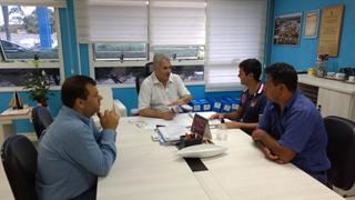 Vereador Argeu Grisol e Secretário Municipal de Esporte André Dalazoana participam de reunião na Secretaria Estadual de Esporte e Turismo em Curitiba. Vereador Argeu Grisol e Secretário Municipal de Esporte André Dalazoana participam de reunião na Secretaria Estadual de Esporte e Turismo em Curitiba.