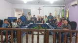 Câmara Municipal recebe visita de alunos da Escola Municipal Roberto Heck, da localidade de Lustosa Capivara. 