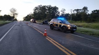 Motorista morre após colisão frontal na BR-373 Motorista morre após colisão frontal na BR-373